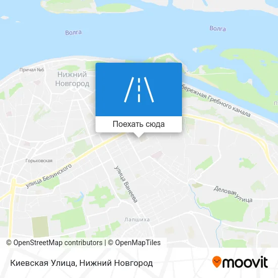 Карта Киевская Улица