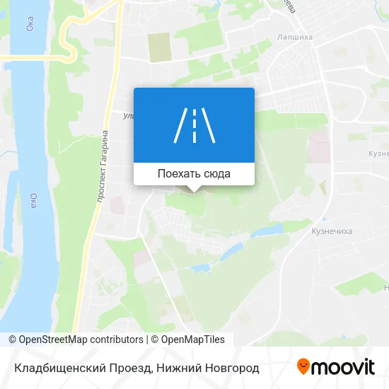 Карта Кладбищенский Проезд