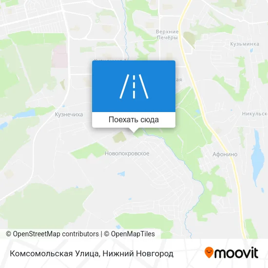 Карта Комсомольская Улица