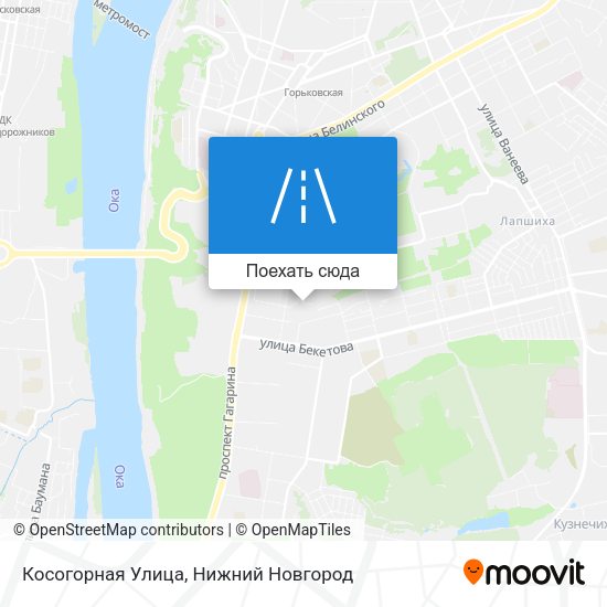 Карта Косогорная Улица