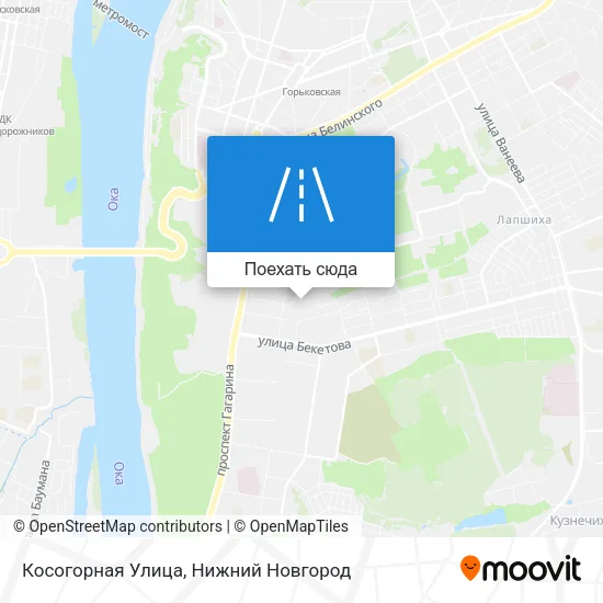 Карта Косогорная Улица