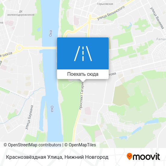 Карта Краснозвёздная Улица