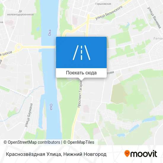 Карта Краснозвёздная Улица