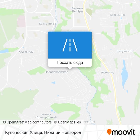 Карта Купеческая Улица