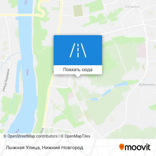 Карта Лыжная Улица