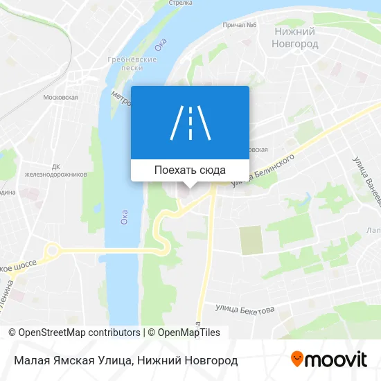 Карта Малая Ямская Улица