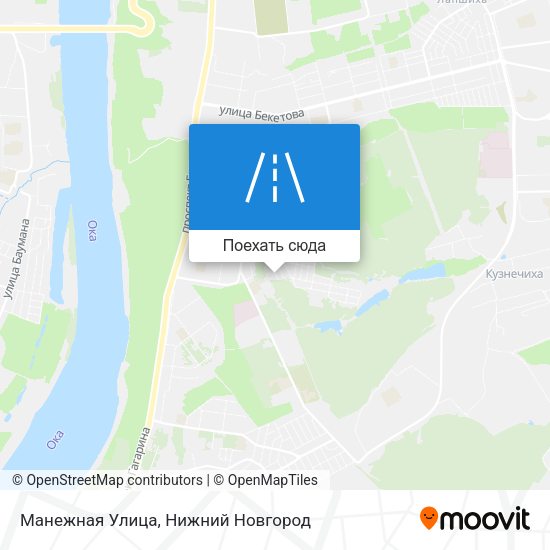 Карта Манежная Улица