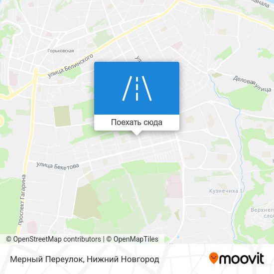 Карта Мерный Переулок