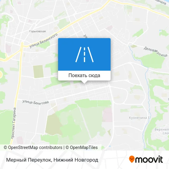 Карта Мерный Переулок