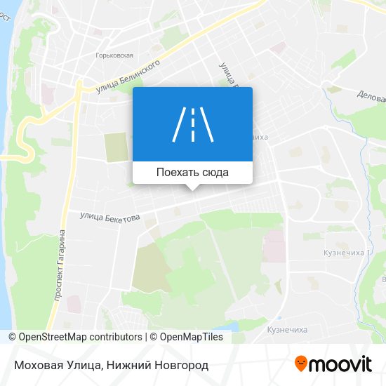 Карта Моховая Улица