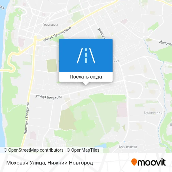 Карта Моховая Улица