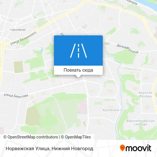 Карта Норвежская Улица