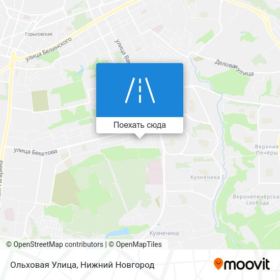 Карта Ольховая Улица