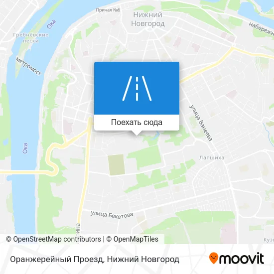Карта Оранжерейный Проезд