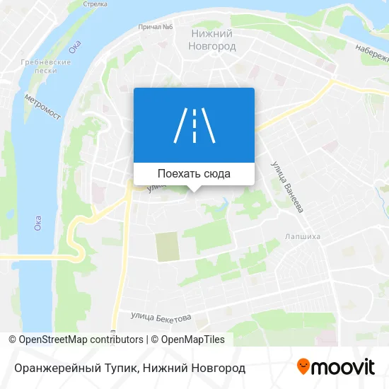 Карта Оранжерейный Тупик