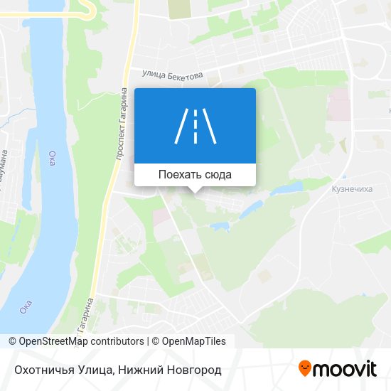 Карта Охотничья Улица