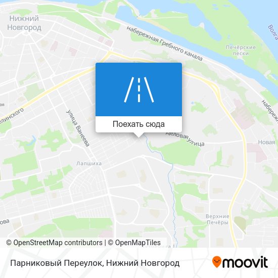 Карта Парниковый Переулок