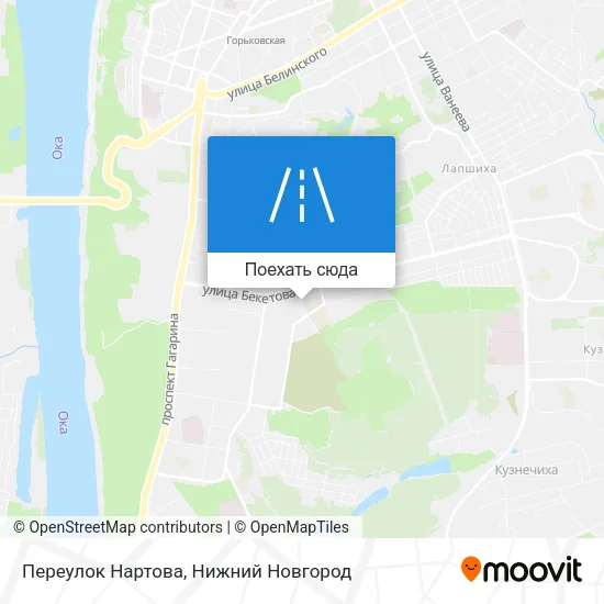 Карта Переулок Нартова