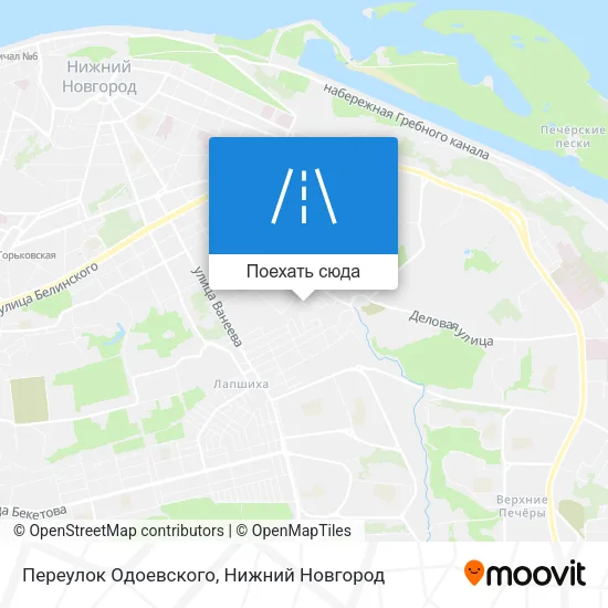 Карта Переулок Одоевского