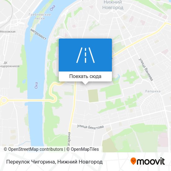 Карта Переулок Чигорина