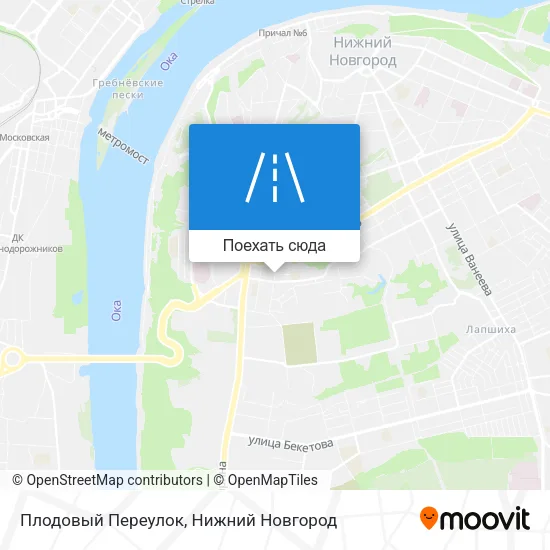 Карта Плодовый Переулок