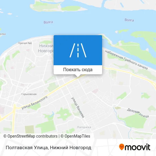 Карта Полтавская Улица
