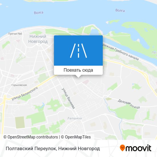 Карта Полтавский Переулок