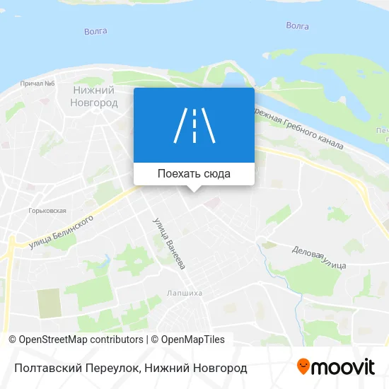 Карта Полтавский Переулок