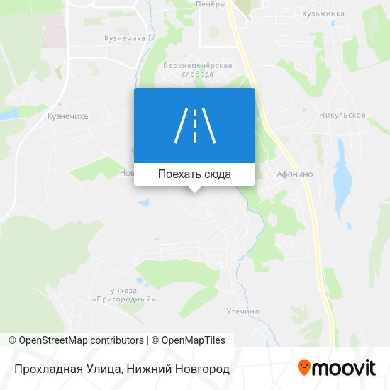 Карта Прохладная Улица