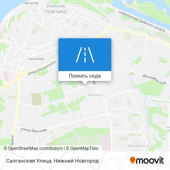 Карта Салганская Улица