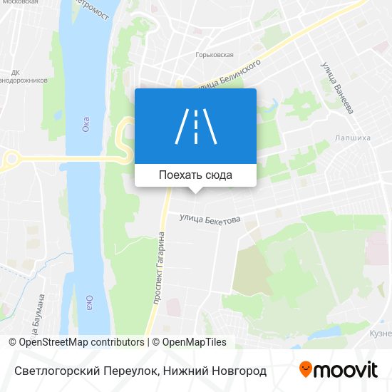 Карта Светлогорский Переулок