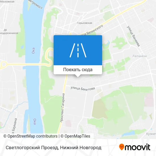 Карта Светлогорский Проезд