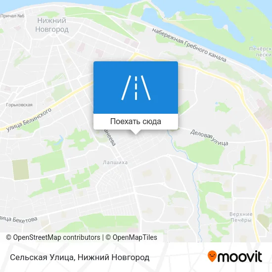 Карта Сельская Улица