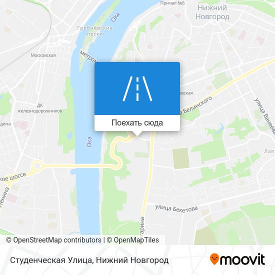 Карта Студенческая Улица