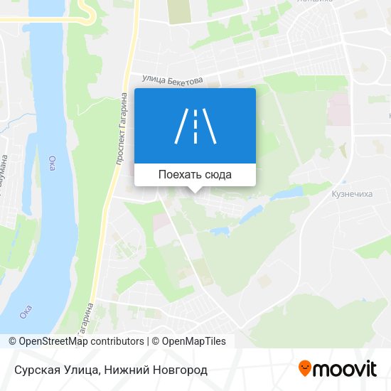 Карта Сурская Улица