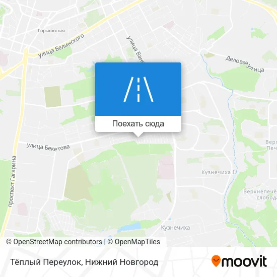 Карта Тёплый Переулок