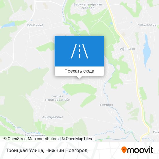 Карта Троицкая Улица
