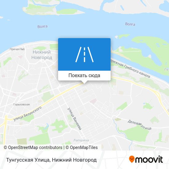 Карта Тунгусская Улица