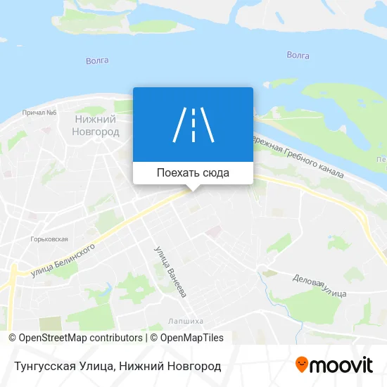 Карта Тунгусская Улица