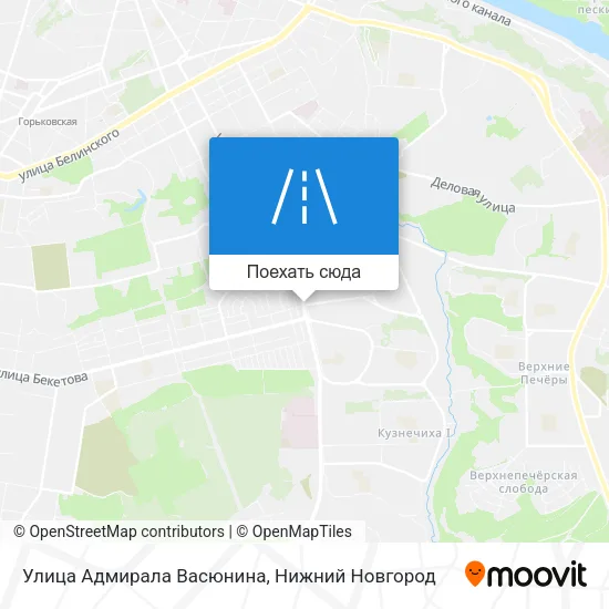 Карта Улица Адмирала Васюнина