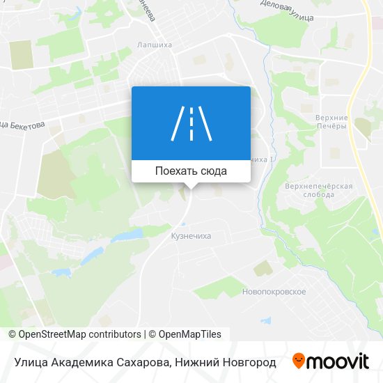 Карта Улица Академика Сахарова