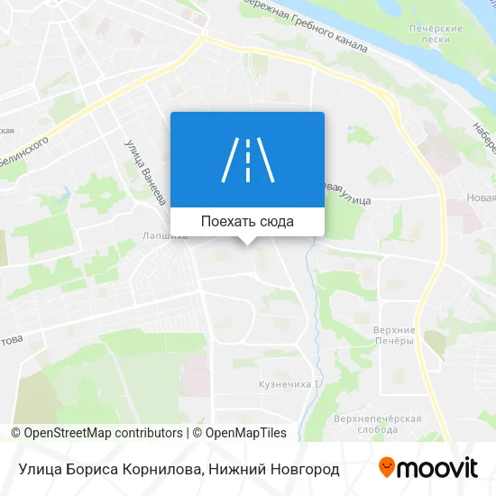 Карта Улица Бориса Корнилова