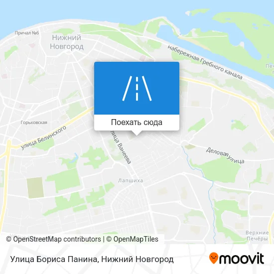 Карта Улица Бориса Панина