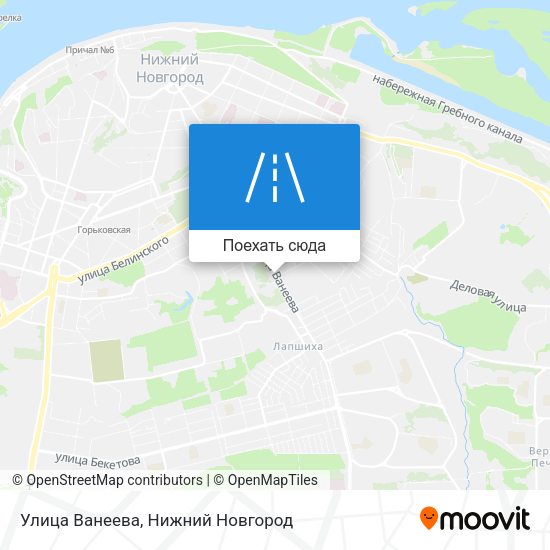Карта Улица Ванеева