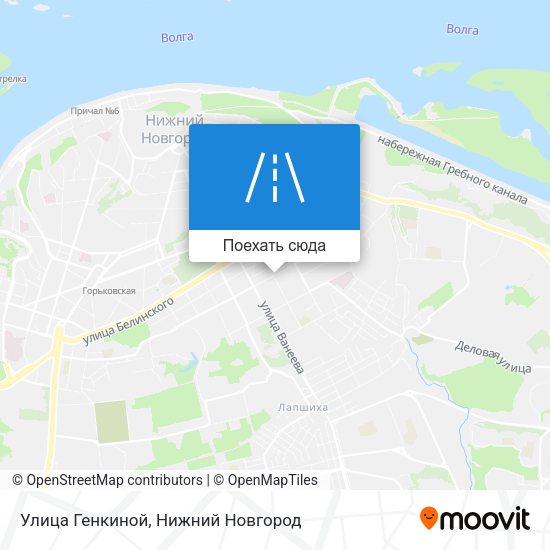 Карта Улица Генкиной