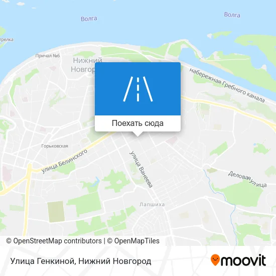 Карта Улица Генкиной