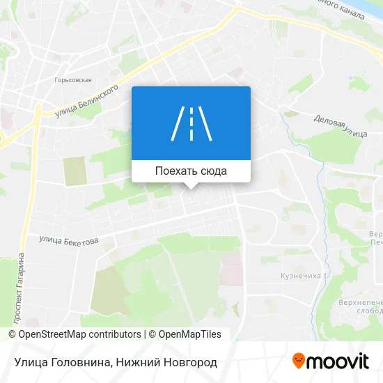 Карта Улица Головнина