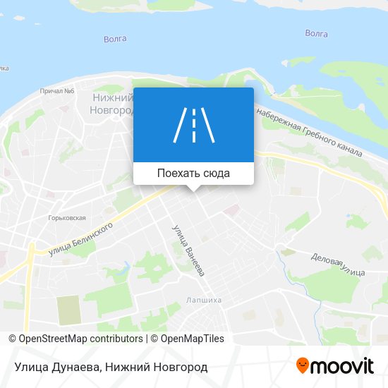 Карта Улица Дунаева