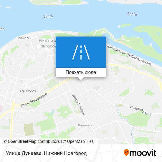 Карта Улица Дунаева