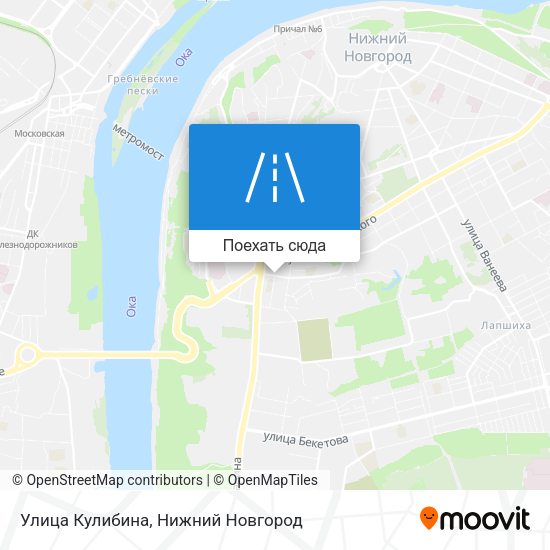 Карта Улица Кулибина
